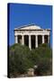 Central Greece, Athens, Ancient Agora, Temple of Hephaestus-Walter Bibikow-Stretched Canvas