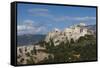 Central Greece, Athens, Elevated Acropolis View from Pnyx Hill-Walter Bibikow-Framed Stretched Canvas