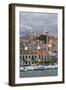 Central Greece, Galaxidi, View of Town and Harbor-Walter Bibikow-Framed Photographic Print