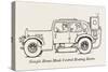 Central Heating for Cars-William Heath Robinson-Stretched Canvas