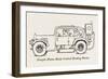 Central Heating for Cars-William Heath Robinson-Framed Art Print