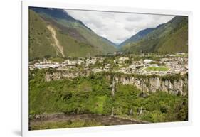 Central highlands, town of Banos, built on a lava terrace, Ecuador, South America-Tony Waltham-Framed Photographic Print