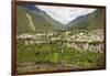 Central highlands, town of Banos, built on a lava terrace, Ecuador, South America-Tony Waltham-Framed Photographic Print