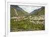 Central highlands, town of Banos, built on a lava terrace, Ecuador, South America-Tony Waltham-Framed Photographic Print