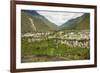 Central highlands, town of Banos, built on a lava terrace, Ecuador, South America-Tony Waltham-Framed Photographic Print