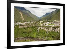 Central highlands, town of Banos, built on a lava terrace, Ecuador, South America-Tony Waltham-Framed Photographic Print