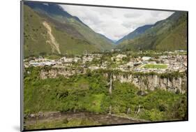 Central highlands, town of Banos, built on a lava terrace, Ecuador, South America-Tony Waltham-Mounted Photographic Print