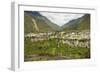 Central highlands, town of Banos, built on a lava terrace, Ecuador, South America-Tony Waltham-Framed Photographic Print