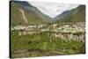 Central highlands, town of Banos, built on a lava terrace, Ecuador, South America-Tony Waltham-Stretched Canvas