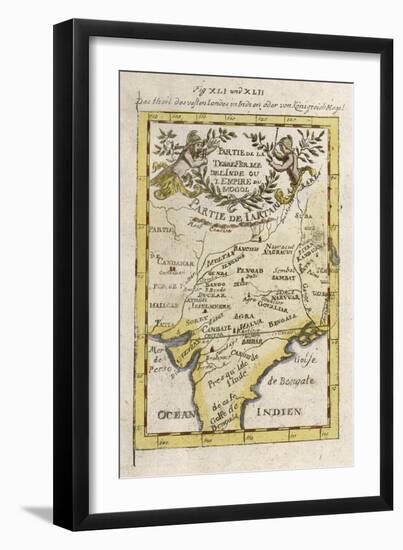 Central India Parts of Pakistan and Bangladesh and the Sources of Two Great Rivers-null-Framed Art Print