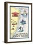 Central Jersey Shore - Nautical Chart #2-Lantern Press-Framed Art Print