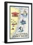 Central Jersey Shore - Nautical Chart #2-Lantern Press-Framed Art Print