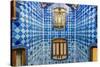 Central Light Well Inside Casa Batllo, Barcelona, Catalonia, Spain-Stefano Politi Markovina-Stretched Canvas