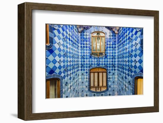 Central Light Well Inside Casa Batllo, Barcelona, Catalonia, Spain-Stefano Politi Markovina-Framed Photographic Print