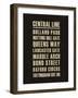 Central Line-Devon Ross-Framed Art Print