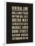 Central Line-Devon Ross-Framed Art Print