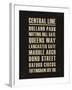 Central Line-Devon Ross-Framed Art Print