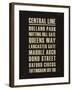 Central Line-Devon Ross-Framed Art Print