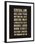 Central Line-Devon Ross-Framed Art Print