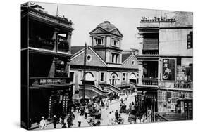 Central Market in Hong Kong Photograph - Hong Kong, China-Lantern Press-Stretched Canvas