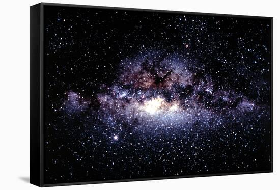 Central Milky Way In Constellation Sagittarius-Dr. Fred Espenak-Framed Stretched Canvas