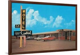 Central Motel-null-Framed Art Print
