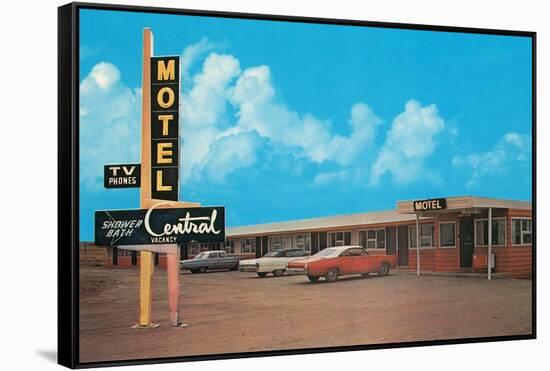 Central Motel-null-Framed Stretched Canvas