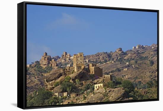 Central Mountains, Yemen, Middle East-Bruno Morandi-Framed Stretched Canvas