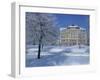 Central Naval Museum in a Snowy Winter Landscape in St. Petersburg, Russia, Europe-Christina Gascoigne-Framed Photographic Print