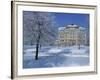 Central Naval Museum in a Snowy Winter Landscape in St. Petersburg, Russia, Europe-Christina Gascoigne-Framed Photographic Print