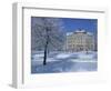 Central Naval Museum in a Snowy Winter Landscape in St. Petersburg, Russia, Europe-Christina Gascoigne-Framed Photographic Print