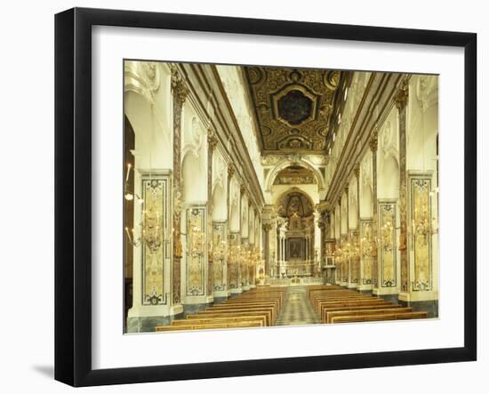 Central Nave, Amalfi Cathedral, Campania, Italy, 9th-16th Century-null-Framed Giclee Print