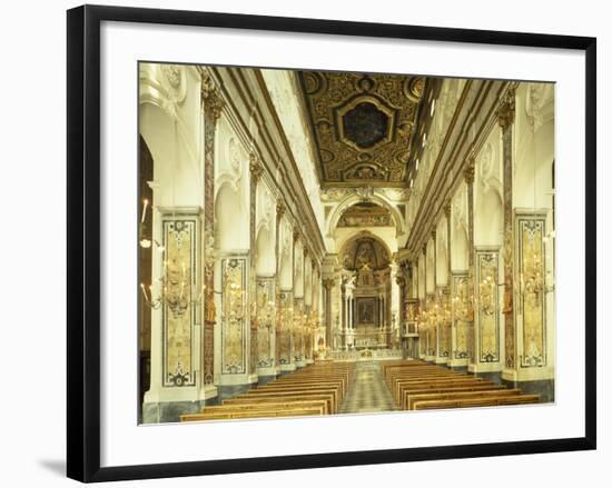 Central Nave, Amalfi Cathedral, Campania, Italy, 9th-16th Century-null-Framed Giclee Print