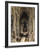 Central Nave in St Stephen's Cathedral-null-Framed Photographic Print