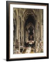 Central Nave in St Stephen's Cathedral-null-Framed Photographic Print