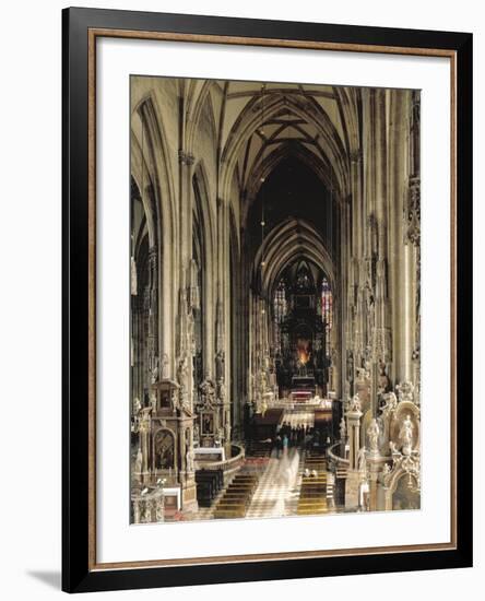 Central Nave in St Stephen's Cathedral-null-Framed Photographic Print