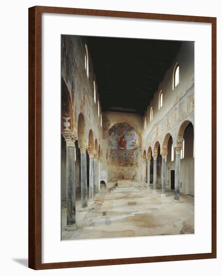 Central Nave of the Basilica of Sant'Angelo in Formis, Sant'Angelo in Formis-null-Framed Giclee Print