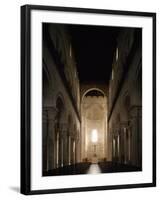 Central Nave of Trani Cathedral-null-Framed Giclee Print