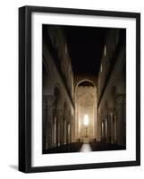 Central Nave of Trani Cathedral-null-Framed Giclee Print