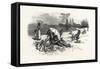 Central Ontario, on the Beach, Cobourg, Canada, Nineteenth Century-null-Framed Stretched Canvas