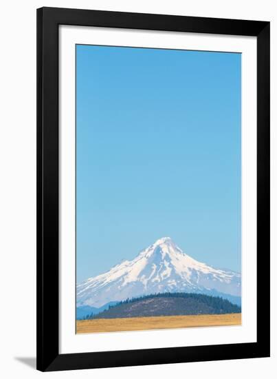 Central Oregon's High Desert with Mount Hood, part of the Cascade Range, Pacific Northwest region, -Martin Child-Framed Photographic Print