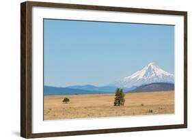 Central Oregon's High Desert with Mount Hood, part of the Cascade Range, Pacific Northwest region,-Martin Child-Framed Photographic Print