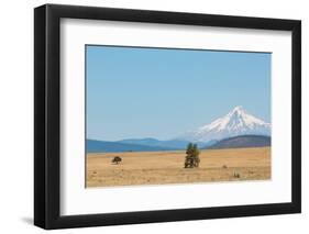 Central Oregon's High Desert with Mount Hood, part of the Cascade Range, Pacific Northwest region,-Martin Child-Framed Photographic Print