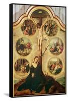 Central Panel of a Triptych Depicting the Seven Sorrows of the Virgin, c.1520-35-Bernard van Orley-Framed Stretched Canvas