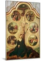 Central Panel of a Triptych Depicting the Seven Sorrows of the Virgin, c.1520-35-Bernard van Orley-Mounted Giclee Print