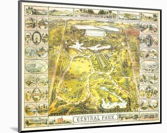 Central Park 1863-John Bachmann-Mounted Art Print