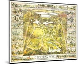 Central Park 1863-John Bachmann-Mounted Art Print