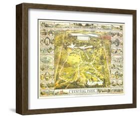 Central Park 1863-John Bachmann-Framed Art Print