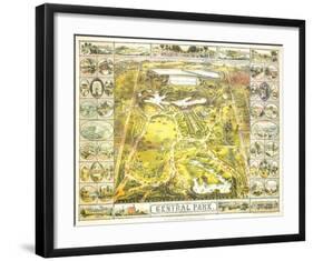 Central Park 1863-John Bachmann-Framed Art Print