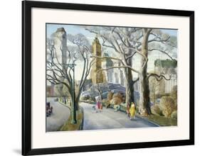 Central Park, 1934-Carl Gustaf Nelson-Framed Art Print